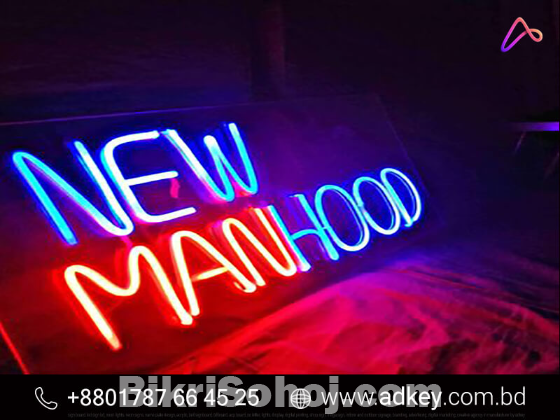 Neon Sign lights Design, For Advertising in Dhaka BD